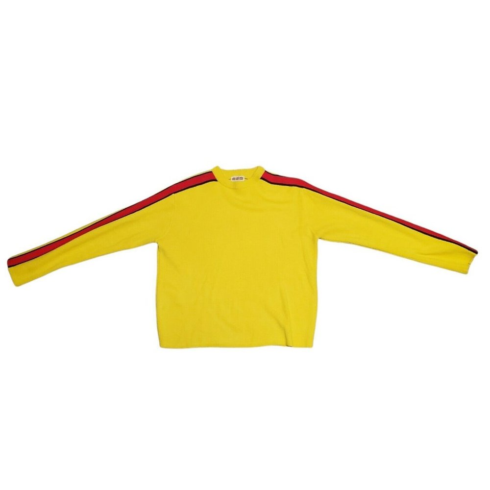 Carson Pirie Scott Vintage Sweater Long Sleeve Shirt Size Medium SZ M Yellow Red